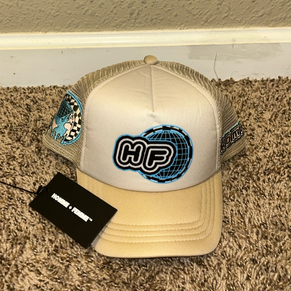 Homme Femme Beige Hat